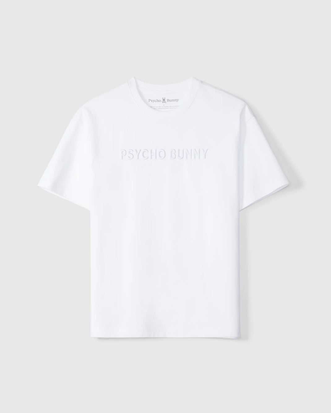 Tees Psycho Bunny Windcrest Heavy Weight Tee Blanche Homme | ZAM-85156367